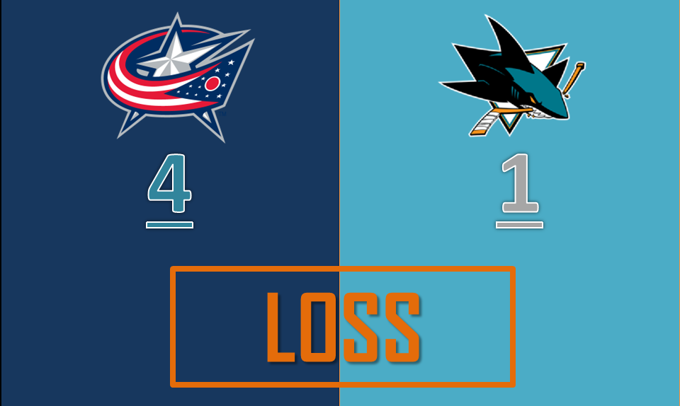 SHARKS SCONFITTI DAI BLUE JACKETS