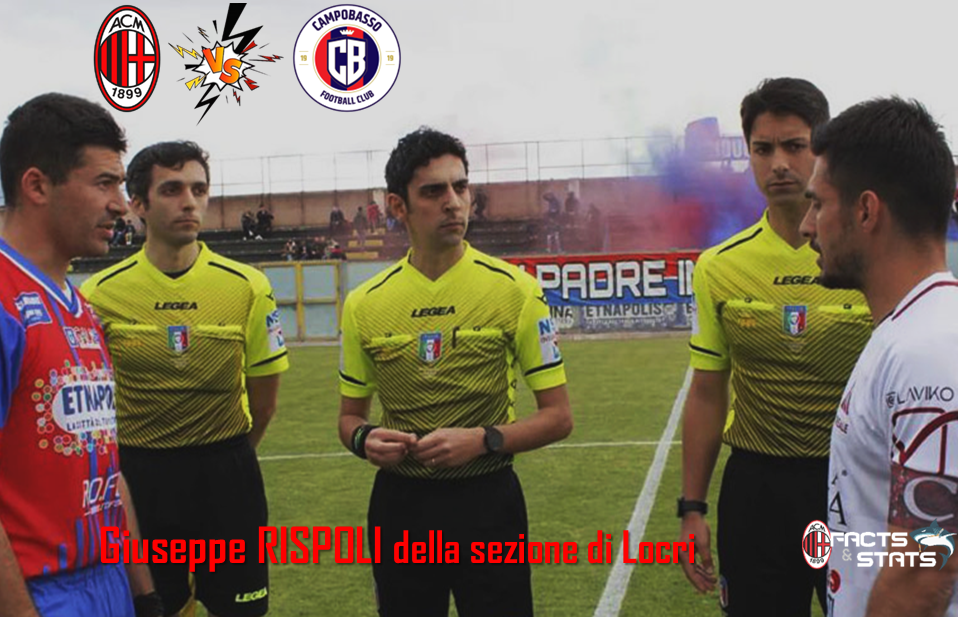 RISPOLI ARBITRERÀ MILAN FUTURO-CAMPOBASSO