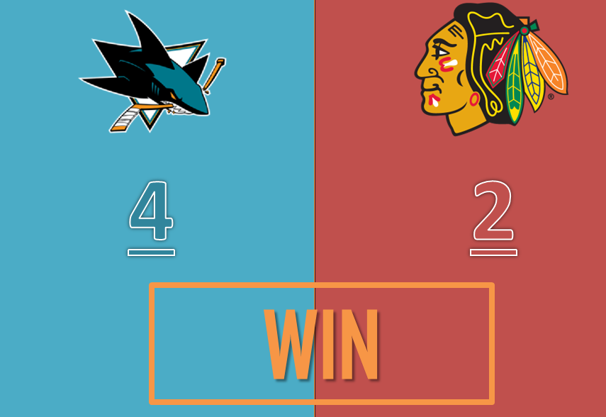 GLI SHARKS SUPERANO CHICAGO 4-2