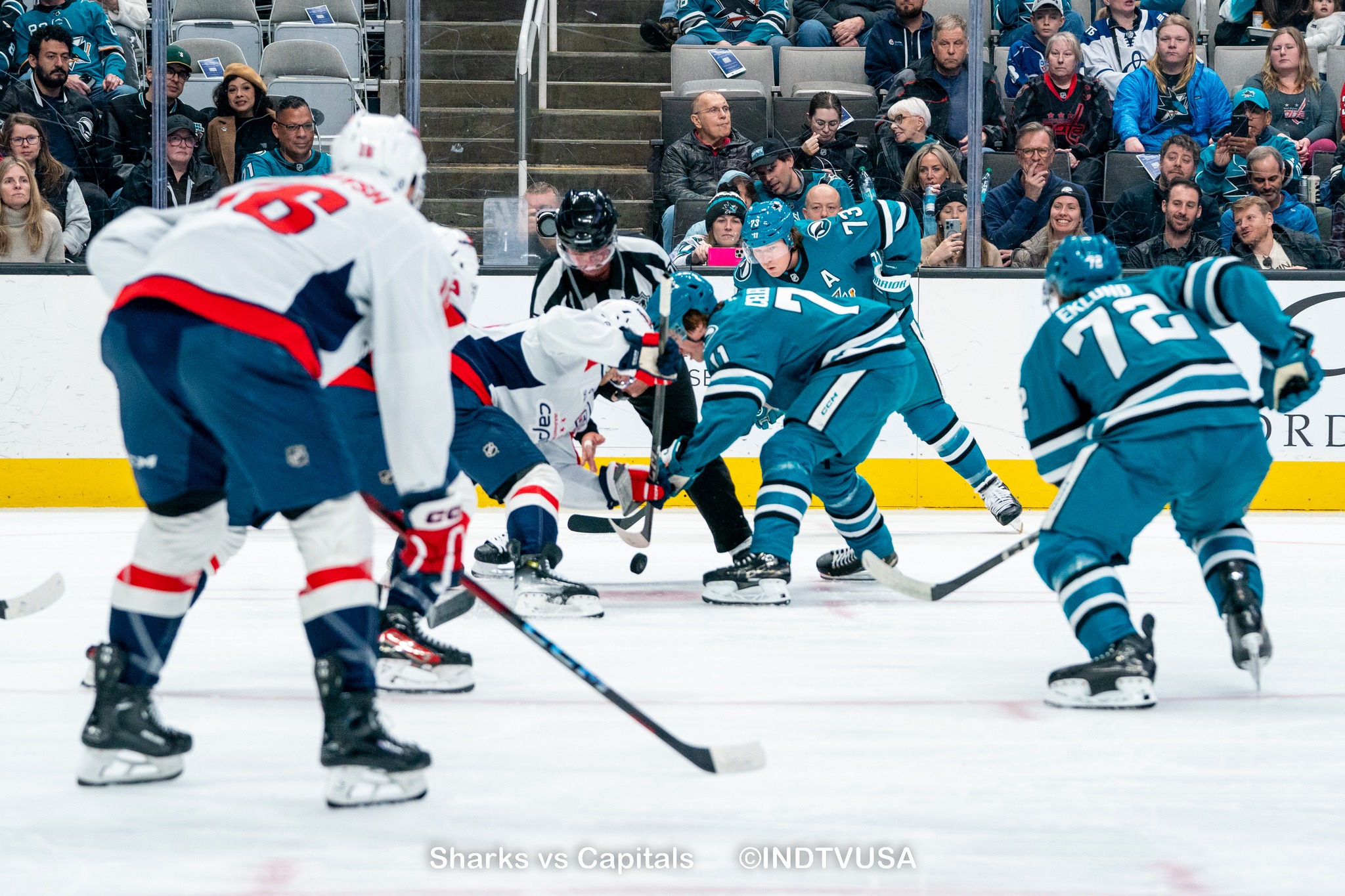 SHARKS SCONFITTI DAI CAPITALS 1-5